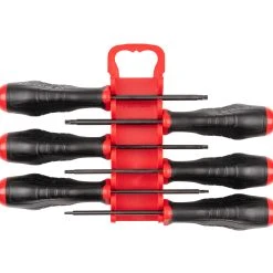 TEKTON [14]Torx High-Torque Black Oxide Blade Screwdriver Set With Holder, 6-Piece (T10-T30)