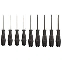 TEKTON [15]Hex High-Torque Black Oxide Blade Screwdriver Set, 11-Piece (5/64-3/8 In.)