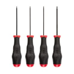 TEKTON [20]Hex High-Torque Black Oxide Blade Screwdriver Set, 4-Piece (1.5-3 Mm)