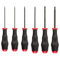 TEKTON [18]Hex High-Torque Black Oxide Blade Screwdriver Set, 6-Piece (2-6 Mm)