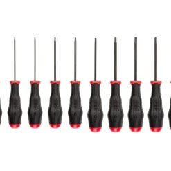 TEKTON [21]Hex High-Torque Black Oxide Blade Screwdriver Set, 10-Piece (1.5-6 Mm)