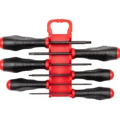 TEKTON [26]Hex High-Torque Black Oxide Blade Screwdriver Set With Holder, 6-Piece (2-6 Mm)