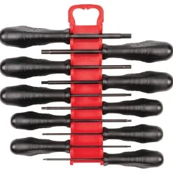 TEKTON [17]Hex High-Torque Black Oxide Blade Screwdriver Set With Holder, 10-Piece (5/64-5/16 In.)