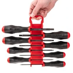 TEKTON [25]Hex High-Torque Black Oxide Blade Screwdriver Set With Holder, 8-Piece (1.5-8 Mm) -TEKTON Shop DHX92201 6