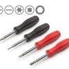 TEKTON [55]6-in-1 Driver Set, 4-Piece (Phillips, Slotted, Torx, Square) -TEKTON Shop DMS91002 1