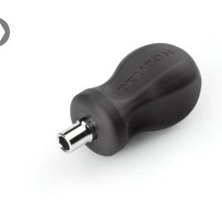 TEKTON [81]3-in-1 Stubby Driver Handle With 1/4 Inch Nut Driver Bit Tube (Black)