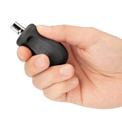 TEKTON [81]3-in-1 Stubby Driver Handle With 1/4 Inch Nut Driver Bit Tube (Black) -TEKTON Shop DMT13000 3