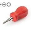 TEKTON [70]3-in-1 Stubby Phillips/Slotted Driver (#1 X 3/16 In., Red) -TEKTON Shop DMT17001 1