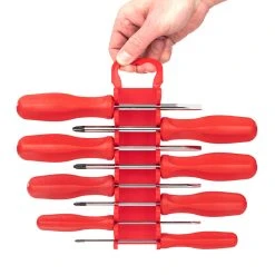 TEKTON [41]Hard Handle Screwdriver Set With Holder, 8-Piece (#0-#3, 1/8-5/16 In.) -TEKTON Shop DRV42505 6