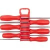 TEKTON [44]Long Hard Handle Screwdriver Set With Holder, 6-Piece (#1-#3, 3/16-5/16 In.) -TEKTON Shop DRV42506 1