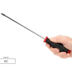 TEKTON [9]Long High-Torque Screwdriver Set, 6-Piece (#1-#3, 3/16-5/16 In.) -TEKTON Shop DRV43017 3