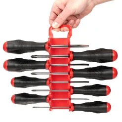 TEKTON [8]High-Torque Screwdriver Set With Holder, 8-Piece (#0-#3, 1/8-5/16 In.) -TEKTON Shop DRV43505 6