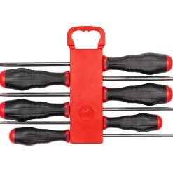 TEKTON [10]Long High-Torque Screwdriver Set With Holder, 6-Piece (#1-#3, 3/16-5/16 In.) -TEKTON Shop DRV43506 4