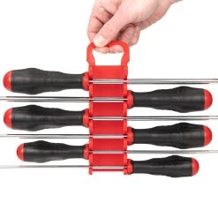 TEKTON [10]Long High-Torque Screwdriver Set With Holder, 6-Piece (#1-#3, 3/16-5/16 In.) -TEKTON Shop DRV43506 6