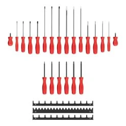 TEKTON [36]Hard Handle Screwdriver Set With Black Rails, 22-Piece (#0-#3, 1/8-5/16 In., T10-T30) -TEKTON Shop DRV44500 3