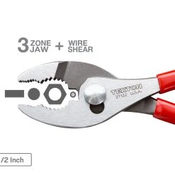 TEKTON [12]Slip Joint Pliers Set, 3-Piece (6-1/2, 8, 10 In.) -TEKTON Shop PGA10103 4