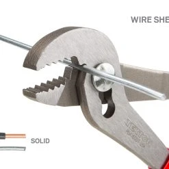 TEKTON [18]7 Inch Angle Nose Slip Joint Pliers (7/8 In. Jaw) -TEKTON Shop PGA16007 5