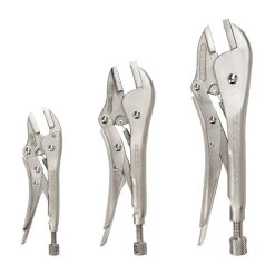TEKTON [35]Straight Jaw Locking Pliers Set (3-Piece)