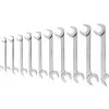 TEKTON [78]Angle Head Open End Wrench Set, 11-Piece (3/8-1 In.) -TEKTON Shop WAE90107 1