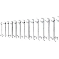 TEKTON [85]Angle Head Open End Wrench Set, 16-Piece (10-27 Mm)