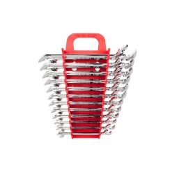 TEKTON [71]Angle Head Open End Wrench Set With Holder, 12-Piece (8-19 Mm)