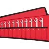 TEKTON [74]Angle Head Open End Wrench Set With Pouch, 12-Piece (8-19 Mm) -TEKTON Shop WAE92201 1