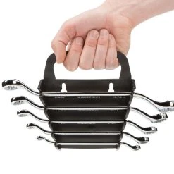 TEKTON [55]45-Degree Offset Box End Wrench Set With Holder, 5-Piece (1/4-13/16 In.) -TEKTON Shop WBE23405 6