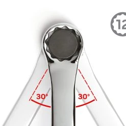 TEKTON [62]45-Degree Offset Box End Wrench Set With Pouch, 11-Piece (6-32 Mm) -TEKTON Shop WBE24511 5