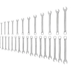 TEKTON [22]Combination Wrench Set, 34-Piece (1/4-1 In., 6-24 Mm)