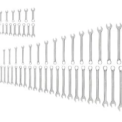 TEKTON [3]Stubby And Standard Length Combination Wrench Set, 66-Piece (1/4-1-1/4 In., 6-32 Mm)