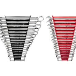 TEKTON [5]Combination Wrench Set With Rack, 38-Piece (1/4 - 1-1/4 In., 6-24 Mm)