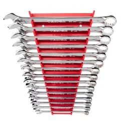 TEKTON [11]Combination Wrench Set With Rack, 15-Piece (8-22 Mm)