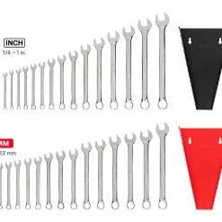TEKTON [7]Combination Wrench Set With Rack, 30-Piece (1/4-1 In., 8-22 Mm) -TEKTON Shop WCB92303 3