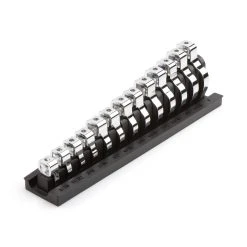 TEKTON [90]3/8 Inch Drive Crowfoot Wrench Set With Rack, 13-Piece (5/16-1 In.)