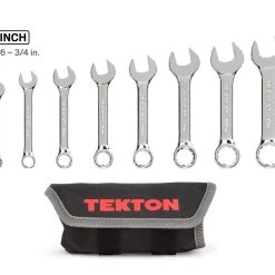 Alternative view of TEKTON [42]Stubby Combination Wrench Set With Pouch, 8-Piece (5/16-3/4 In.)
