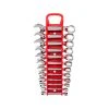 TEKTON [40]Stubby Combination Wrench Set With Holder, 12-Piece (8-19 Mm)